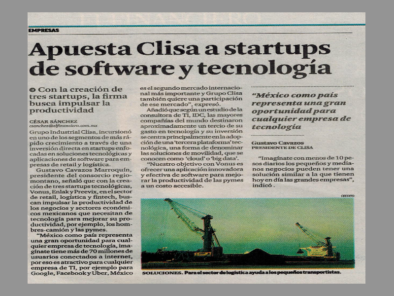 Vonus-GrupoCLISA-Gustavo Cavazos Marroquín- StarUp